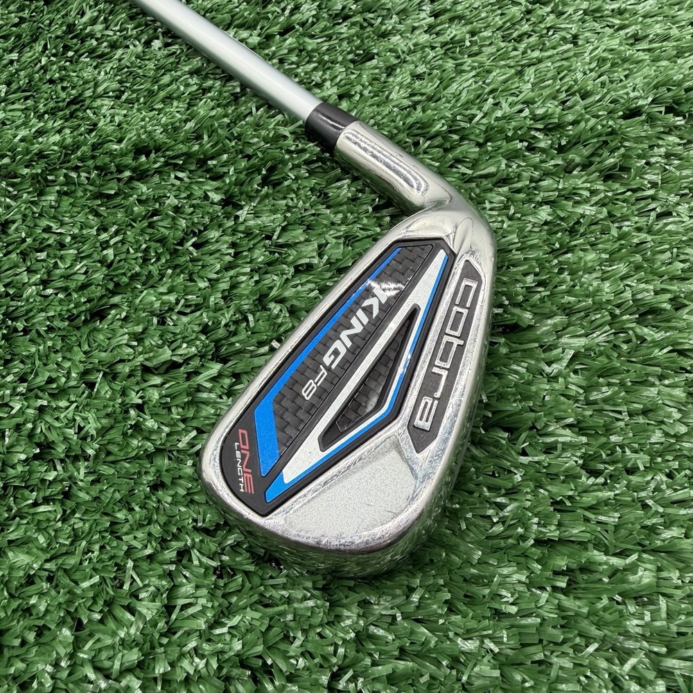 Cobra King F8 One Length 6 Iron Flighted Steel Stiff Flex Left Handed Golf Club